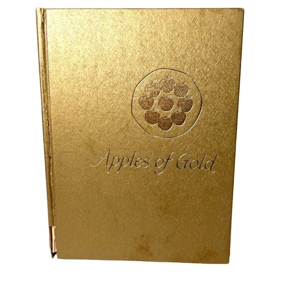 Vintage C.R. Gibson Apples of Gold Gift Book Poetry - Picture 1 of 8